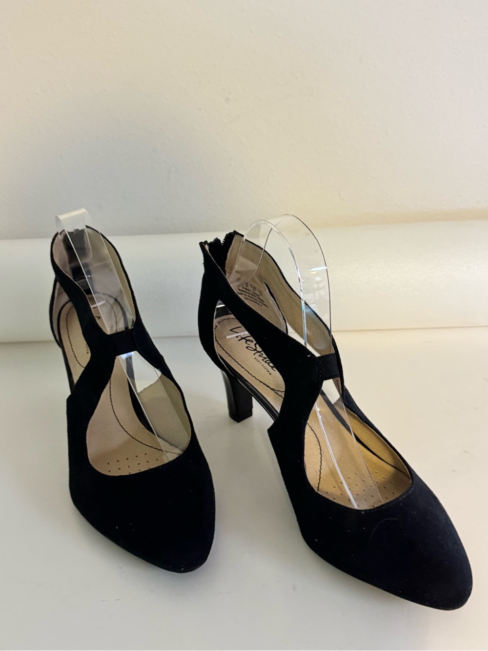 LifeStride Giovanna 2 Suede 3” Heels Women’s Size 10 NWOB- Black
